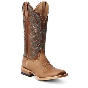 Womens Ariat Antonio Ranch Tan leather cowboy boots